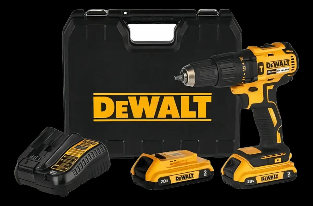 Parafusadeira e Furadeira de Impacto 13mm 20V DEWALT DCD7781D2 Com 2 Baterias, Carregador e Maleta